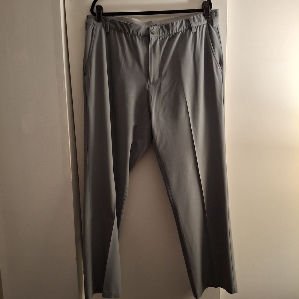 adidas Men's Light Gray Athletic Jogger Pants